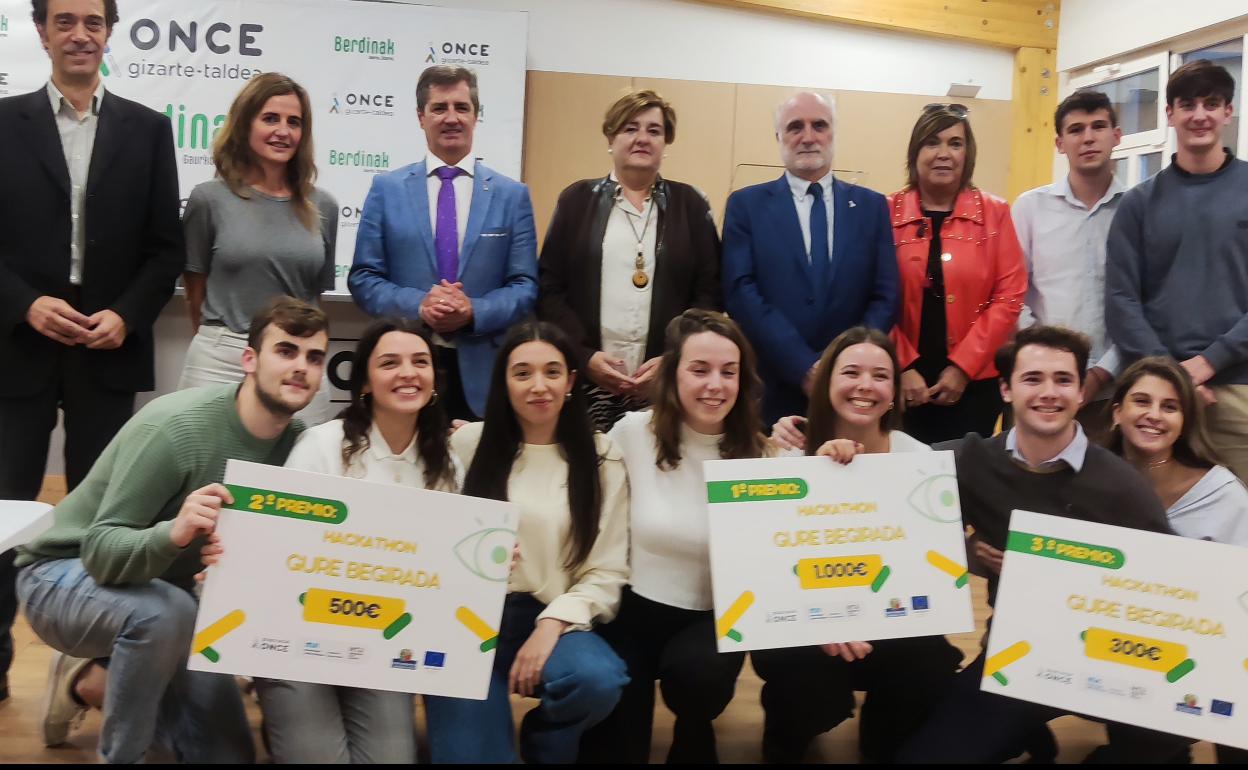 La ONCE Y Mondragon Unibertsitatea Premian Los Mejores Proyectos Para